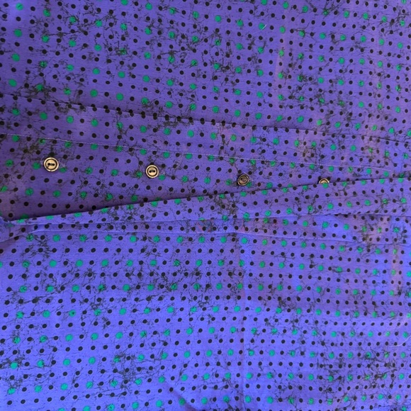 Purple Classic Blouse with Long Sleeves - Picture 4 of 7